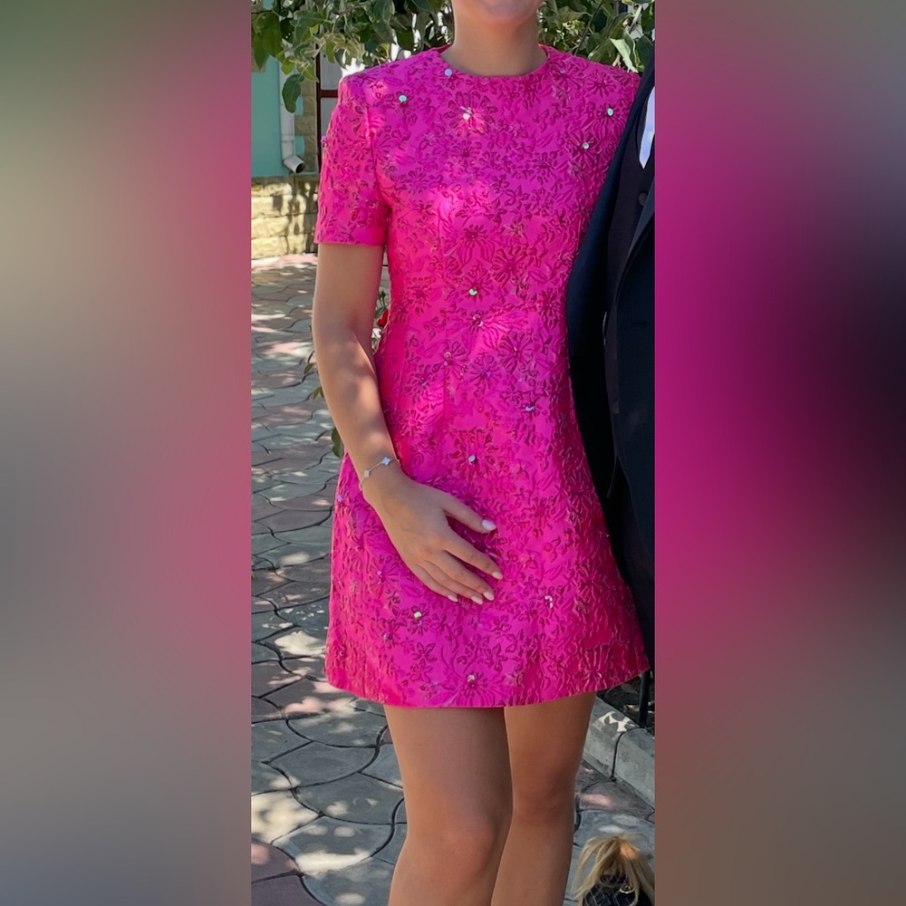 Pink Floral Kids Dress